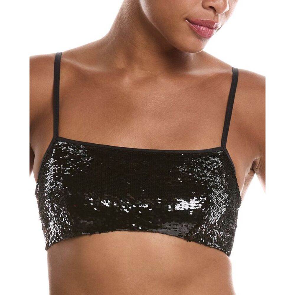 Wolford Womens Let It Sparkle Bandeau Bra, Black